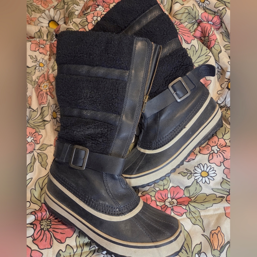 Sorel Black Winter Boots